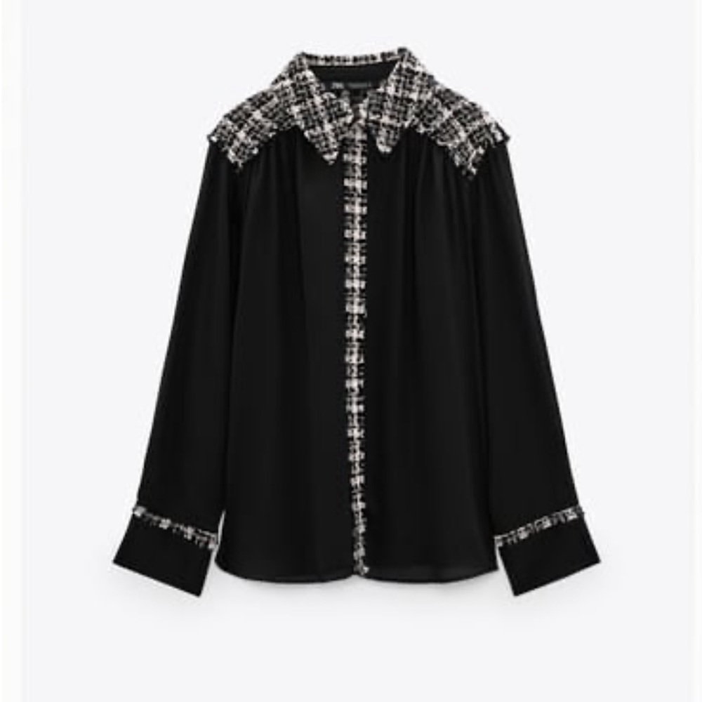 COMBINATION TEXTURED SHIRT